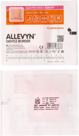 Allevyn Gentle Border Ster 7,5x 7,5cm 10 66800269 2
