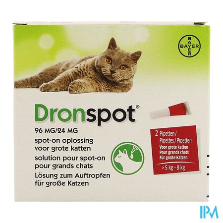 Dronspot 96mg/24mg Spot-on Kat Groot >5-8kg Pip 2 1