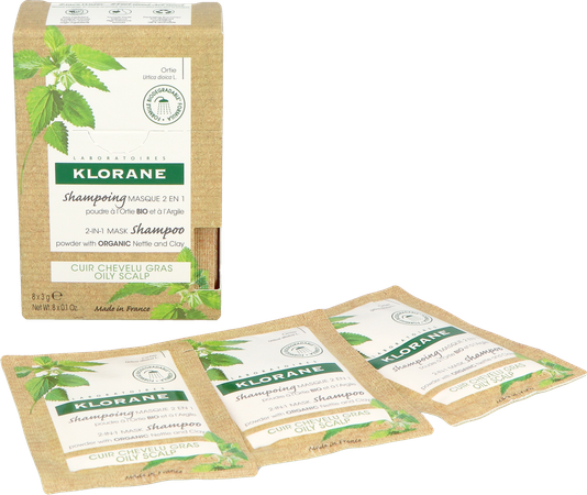 Klorane Capil. Masker Reinigend Brandnetel 8x3g 3