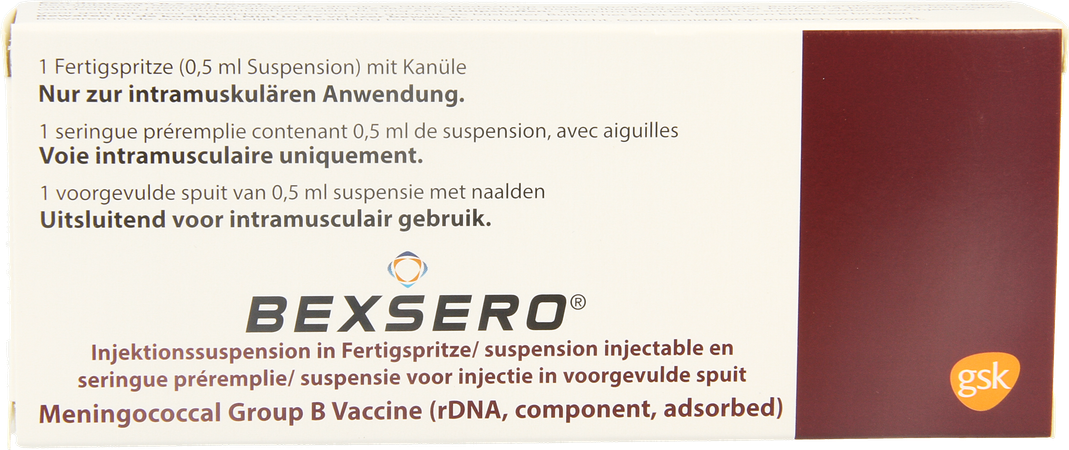 Bexsero Susp Inj Voorgevulde Spuit 1 Dosis 1