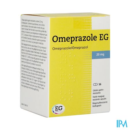 Omeprazole Eg 20mg Orifarm Gastroresist Caps 56