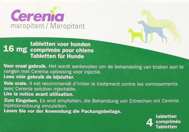 Cerenia 16mg Comp 4 Voor Honden