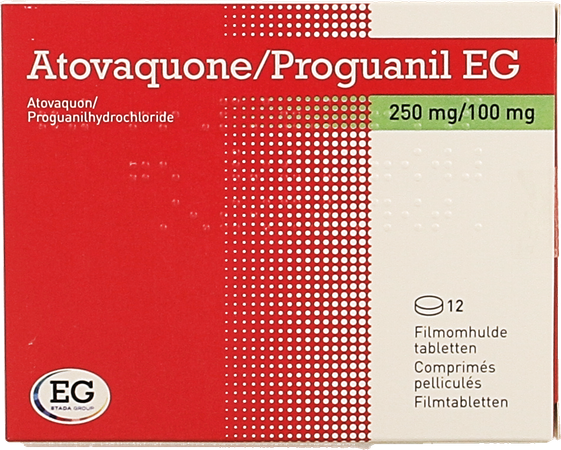Atovaquone Proguanil EG 250Mg/100Mg Comp Pell  12 1