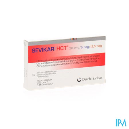 Sevikar Hct 20mg/5mg/12,5mg Filmomh Tabl 28