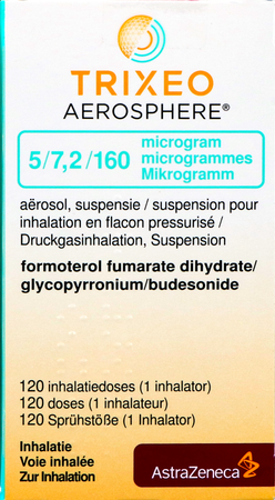 Trixeo Aerosphere 5/7,2/160mcg Susp Inh. Fl 1x120d 1