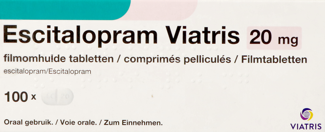 Escitalopram Viatris 20mg Comp Pell 100 2