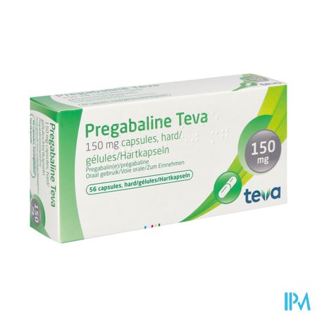 Pregabaline Teva 150mg Caps Hard 56 X 150mg