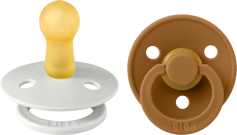 Bibs 2 Fopspeen Duo Haze/caramel 2