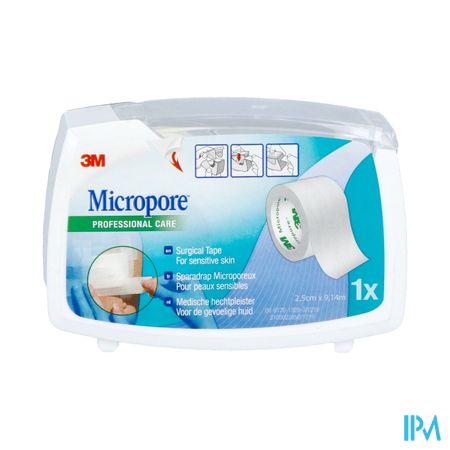 Micropore 3m 25,0mmx9,1m Nouv.derouleur 1530p-1d