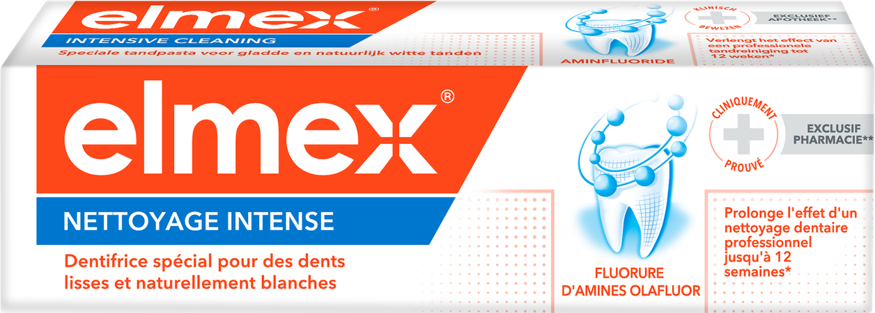 DENTIFRICE ELMEX® NETTOYAGE INTENSE TUBE 50ML
