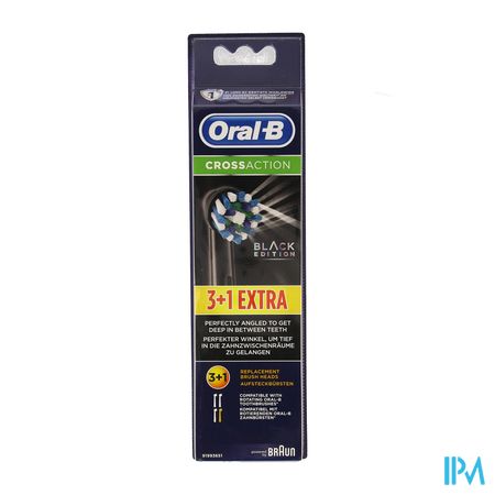 Oral-b Refill Crossaction Black 3+1