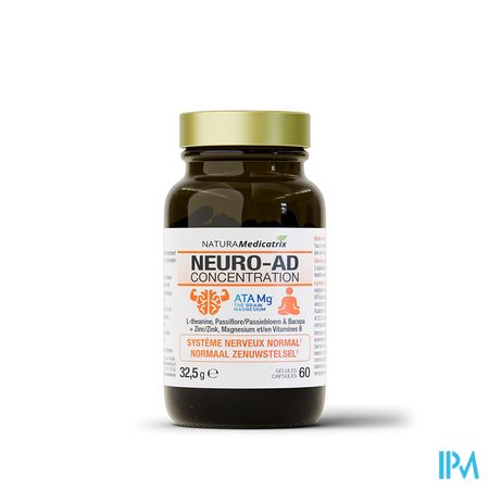 Neuro-ad Concentratie Pot Caps 60