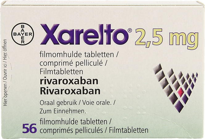 Xarelto 2,5mg Filmomh Tabl 56 X 2,5mg 1