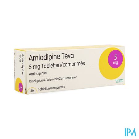 Amlodipine Teva 5mg Tabl Blister 56