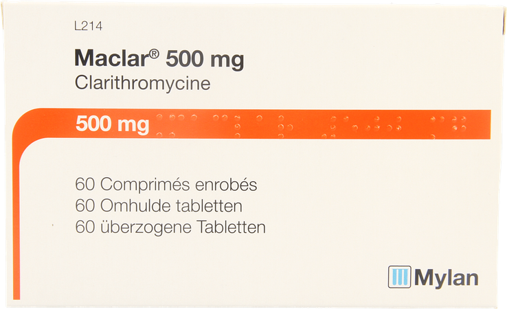 Maclar Tabl 60 X 500mg 2