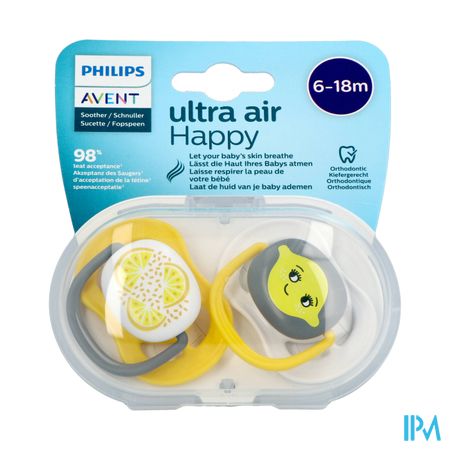 Philips Avent Fopspeen +6m Air Lemon 2