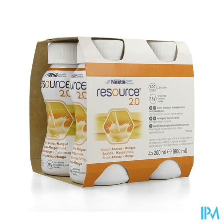 Resource 2.0 Ananas-mango 4x200ml 12314415