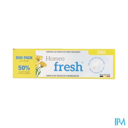 Homeofresh Citrus Tandpasta Duo Pack 2x75ml 2