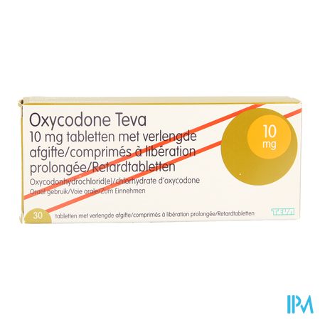 Oxycodone Teva 10mg Verlengde Afgifte Comp 30 1