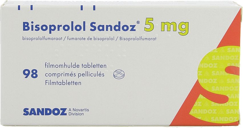 Bisoprolol Sandoz 5mg Tabl 98 X 5mg 4