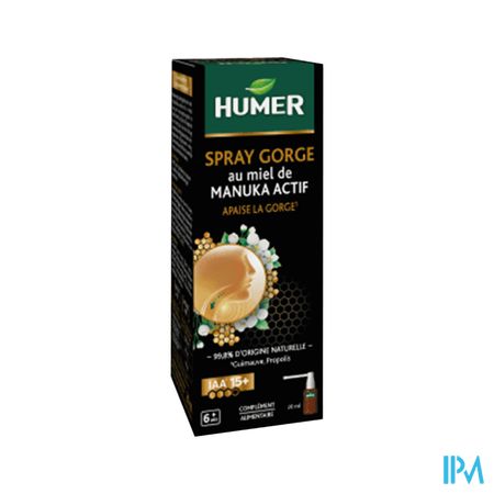 Humer Keelspray Manuka Honing Actief 20ml