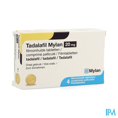 Tadalafil Mylan 20mg Filmomh Tabl 4 X 20mg