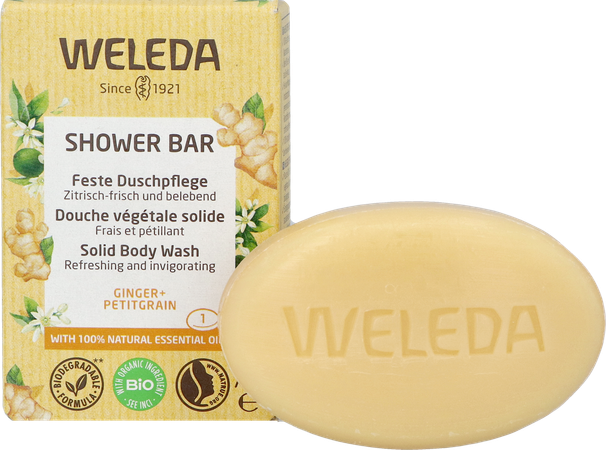 Weleda Shower Bar Gember + Petit Grain 75g 3