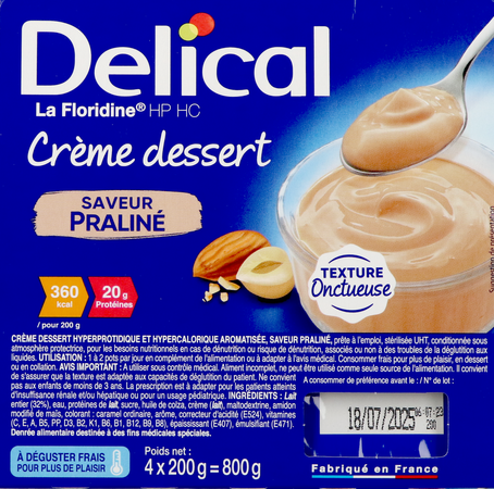 Delical Creme Dessert La Floridine Praline 4x200g 2
