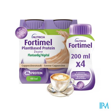 Fortimel Plantbased Protein Cappuccino 4x200ml