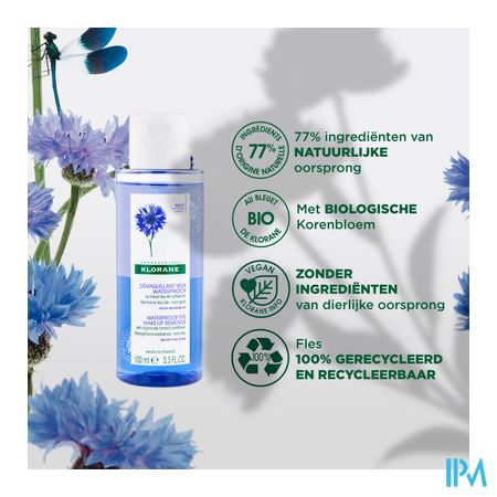 Klorane Gezicht Korenbloem Makeup Rem.wtp Fl 100ml 4