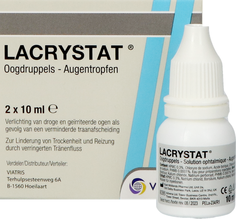 Lacrystat Collyre Fl 2x10ml Nf 6