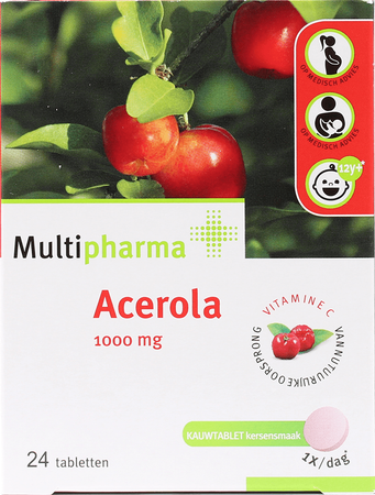 Multipharma Acerola 1000mg Kauwtabletten 24 2