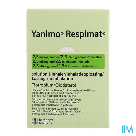 Yanimo Respimat 2,5mcg/2,5mcg/inhal. Patroon 1 1