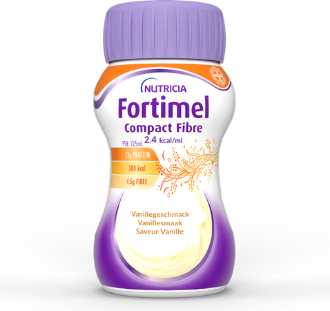 Fortimel Compact Fiber 2.4kcal Vanille 4x125ml 6