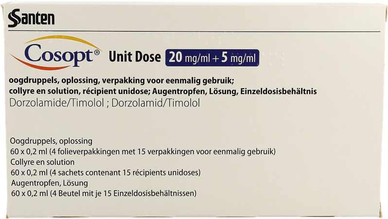 Cosopt Ud 20mg/ml + 5mg/ml 60 X 0,2ml 3