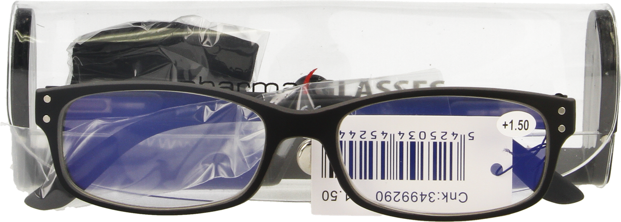 Pharmaglasses Visionblue Pc01 Leesbril +1.50 Black 1
