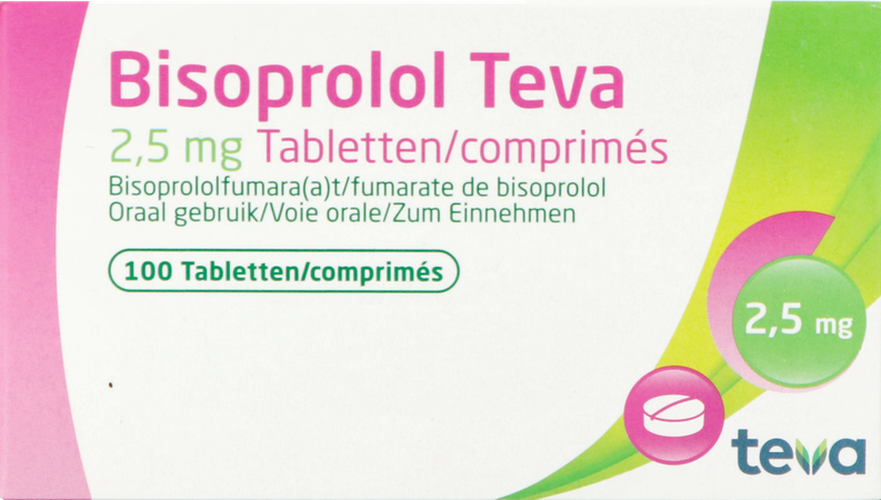 Bisoprolol Teva 2,5mg Tabl 100 1