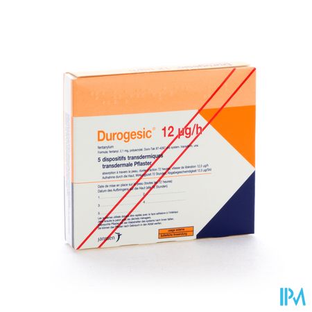 Durogesic Pl Emp 5x 12mcg/heure/uur