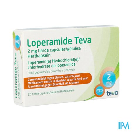 Loperamide Teva Caps 20 X 2mg