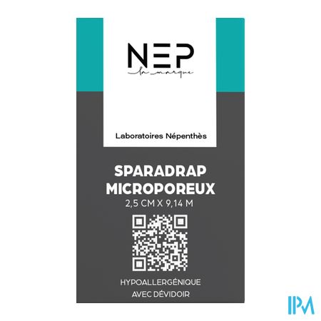 Nep Sparadraps Microporeux 2,5cm X 9,14m 1