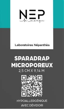 Nep Sparadraps Microporeux 2,5cm X 9,14m 1
