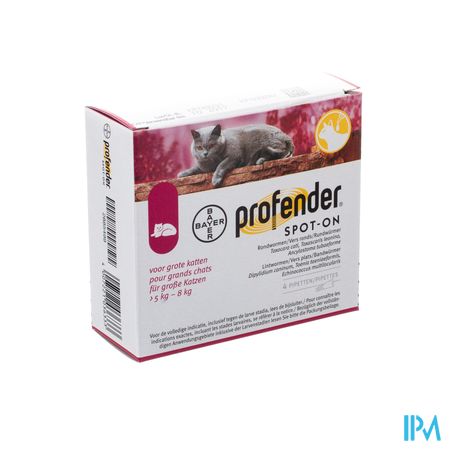 Profender Spot-on Kat Groot >5-8kg Pip 4x1.12ml