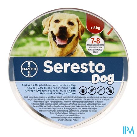 Seresto Dog 4,5g + 2,03 Halsband >8kg 1
