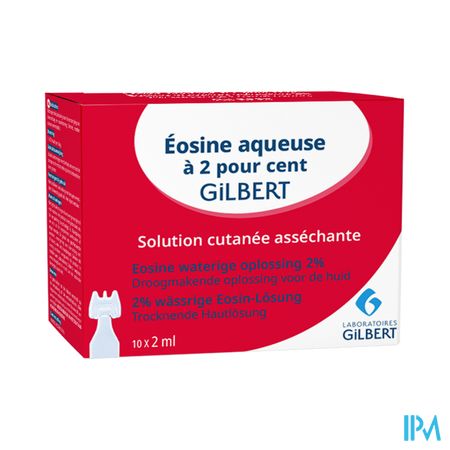 Gilbert Eosine Aqueuse Sol 2% Sterile 10x2ml