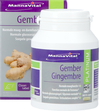 Mannavital Gember Platinum V-caps 90 8