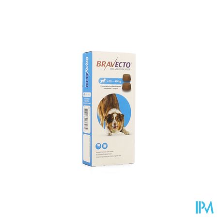 Bravecto Kauwtabletten Hond 2x1000,0mg