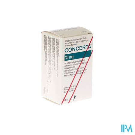 Concerta Tabl 30 X 36mg