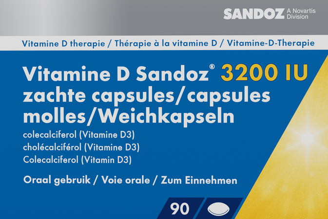 Vitamine D Sandoz 3200iu Caps Zacht 90 3