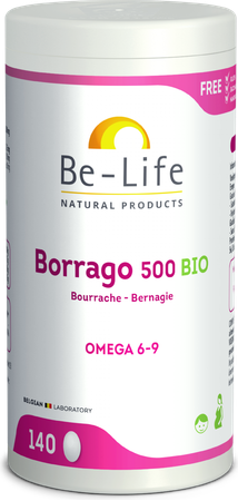 Borrago 500 Be Life Bio Caps 140 3