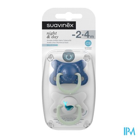 Suavinex Basic Sucet.silic.ana.2-4m N&d Balein Bl 1